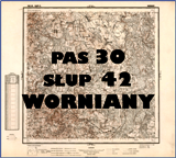 ikona mapy sztabowej Worniany genealogia kresy oszmiański