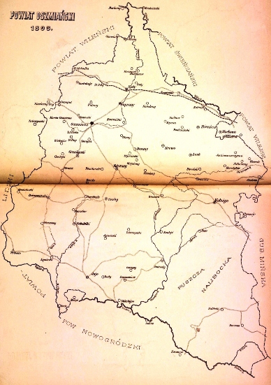 mapa genealogia kresy oszmiański